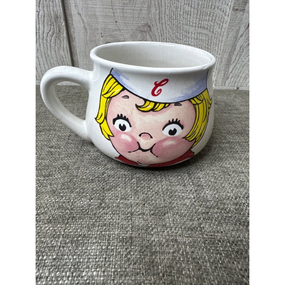 Campbells Soup Kid Mug 1998 Licensed Vintage Ceramic Collectible